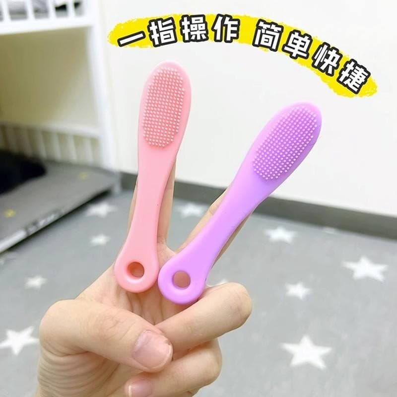 Escova de Silicone multifuncional para animais de estimação, lágrimas, limpeza de queixo preto, limpeza de dedos de gato