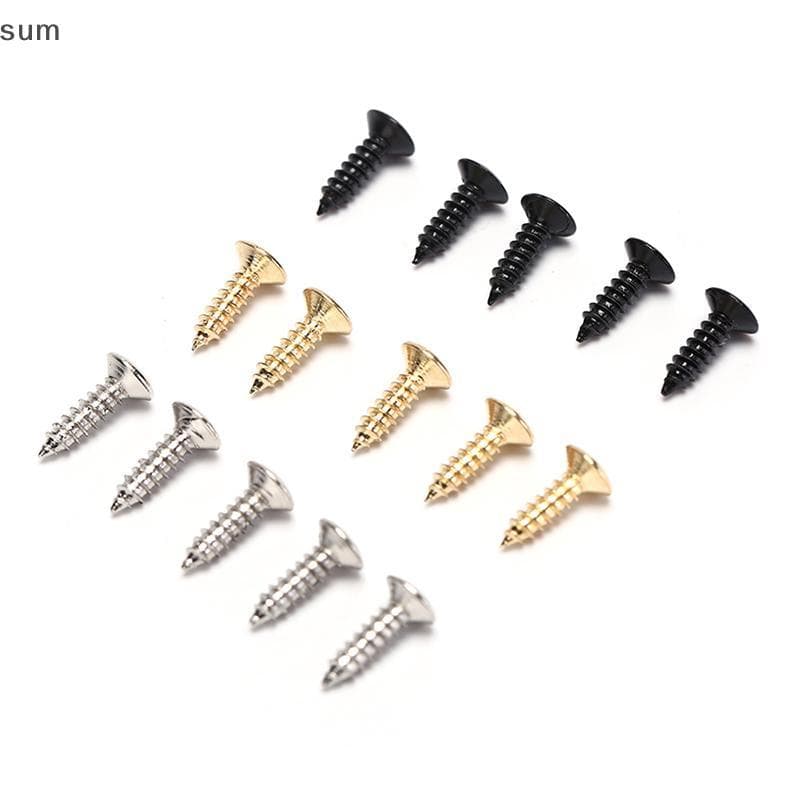 [sum] 25 Peças De Parafuso De Guitarra Elétrica Para Montagem De Placa Piguard Ba DIY Luthier Tool 3mm BR