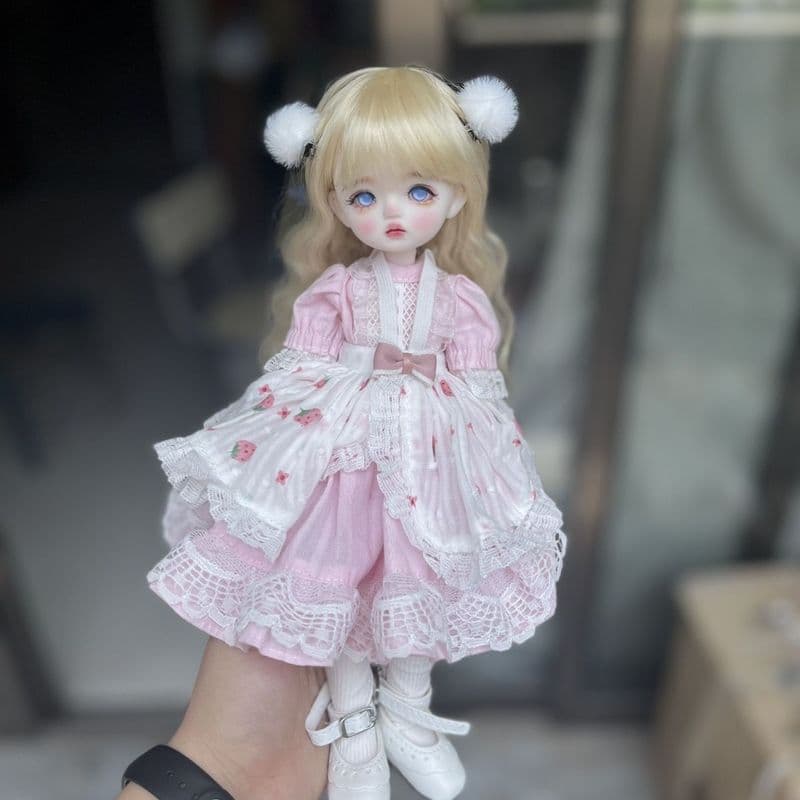 30cm bjd boneca maquiagem boneca 6 pontos boneca 3D olho Real menina brinquedo vestir-se boneca