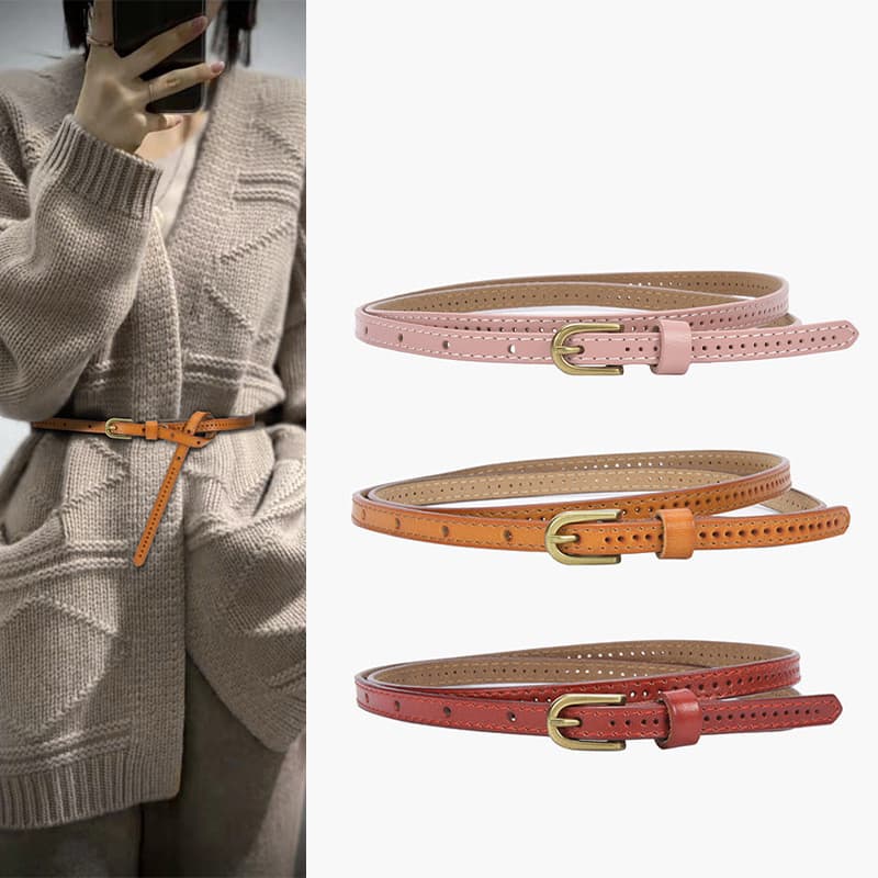 cinto feminino plus size cinto feminino Cinto feminino estilo fino oco couro calças estreitas cinto cintura alta macio i