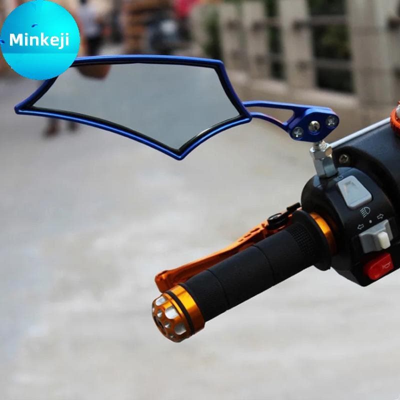 Milleji Universal Motocicleta Moto Bicicleta Retrovisor Lateral Scooter ATV Espelhos Retrovisores Retrofit Decorações br