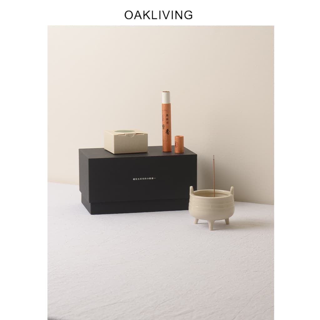 Oakliving novo queimador de incenso de cerâmica chinês doméstico criativo cerimônia chá aromaterapia queimador sândalo c