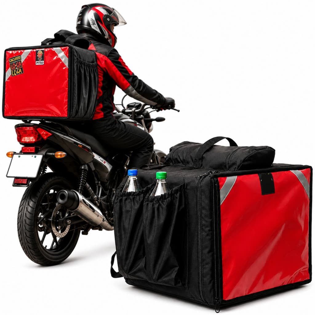 Mochila Térmica Motoboy 45L Bag Cachorro Loco Delivery Baú