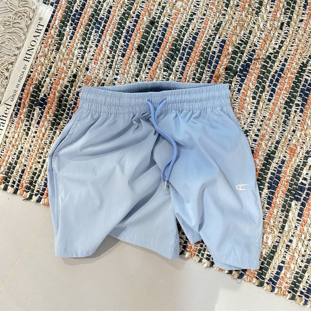 Estilo geral americano bordado Shorts casuais feminino verão solto All-Match estilo ao ar livre de secagem rápida perna