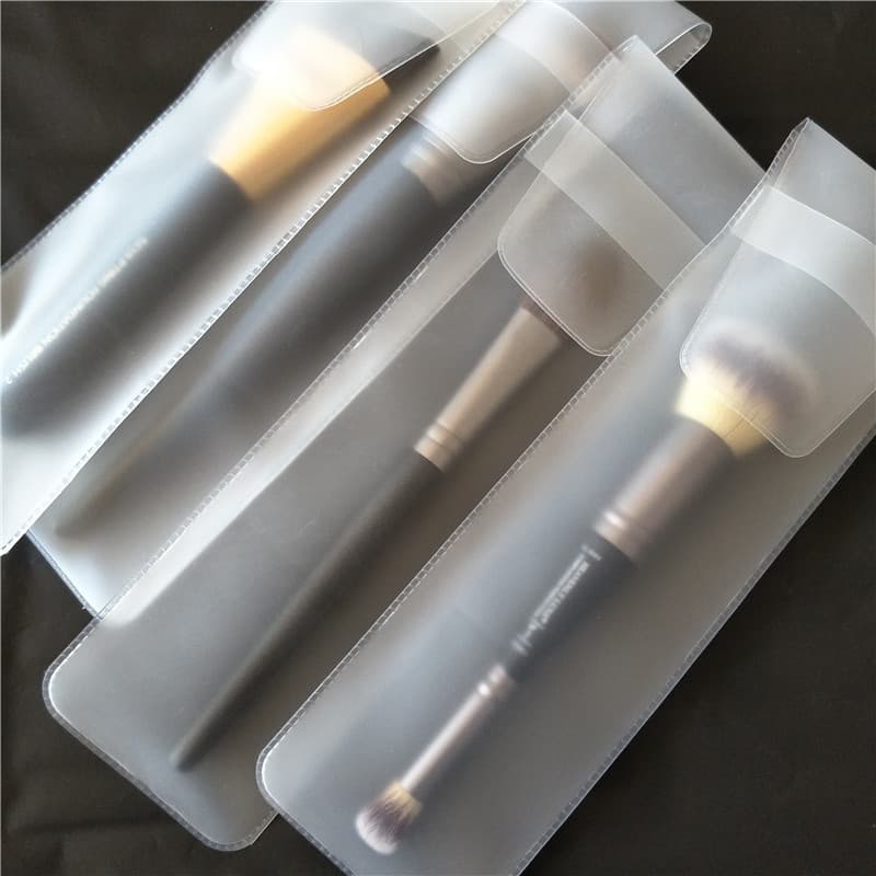 Saco de escova de maquiagem caso protetor Silicone EVA embalagem saco tira longa única escova saco protetor capa proteto