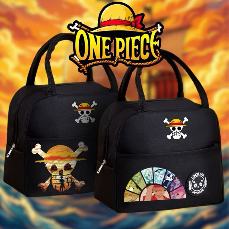 Bolsa Lancheira Térmica One Piece - Isolamento Térmico - Marmita - Espaçosa - Fitness Escola Trabalho Lazer - EstampaDTF