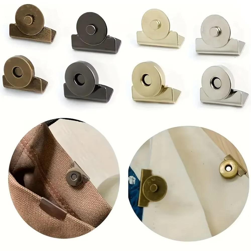 5 pares de acessórios de fecho, fechos de carteira sem costura feitos à mão de 14/18mm, argolas de fecho.