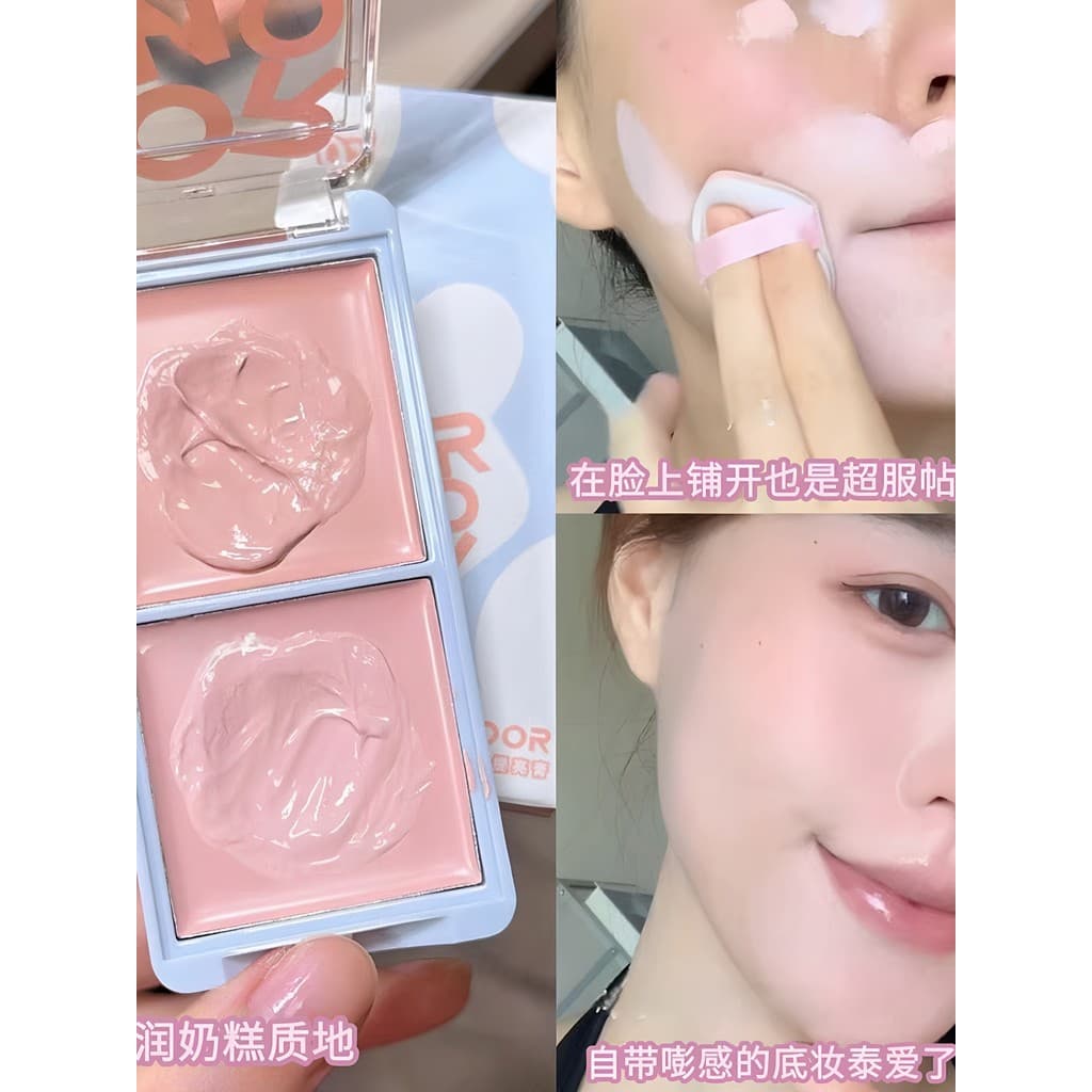 Deus da cara chata!Rosa branco Facial brilho corretivo carne rosa círculos escuros marcas de Acne alto brilho expansão f