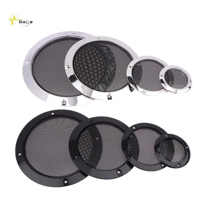 Awhrtwb 2/3/4/5/6.5/8 Polegada Alto-Falante Net Capa Carro Casa Malha Gabinete Falantes Quadro Plástico Metal Ferro Fio