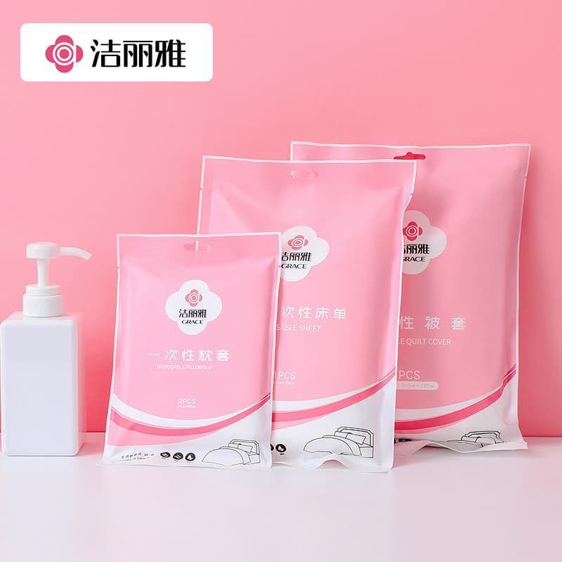 Lençol descartável para viagem, capa de edredom, fronha, lençol de viagem, conjunto duplo, cama de Hotel
