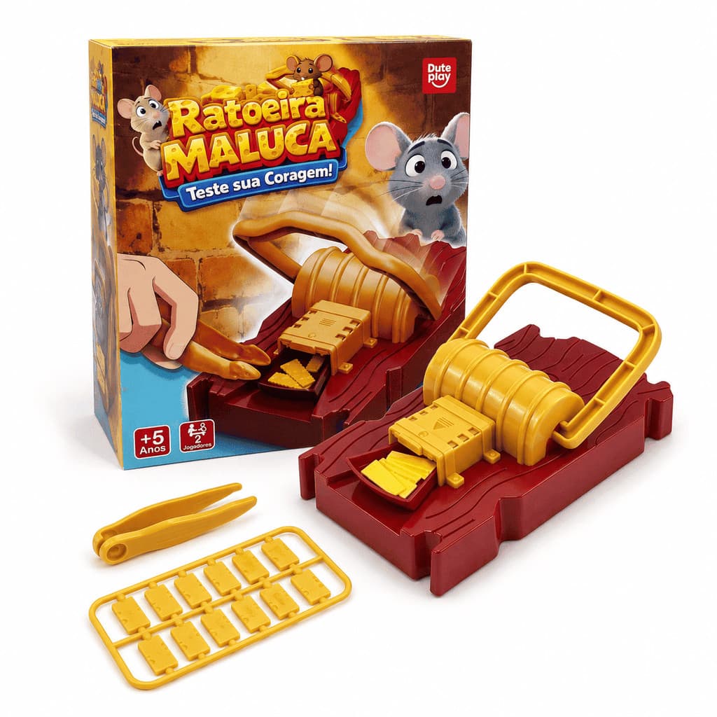 Ratoeira Maluca Jogo De Reflexo E Suspense Para 2 Jogadores