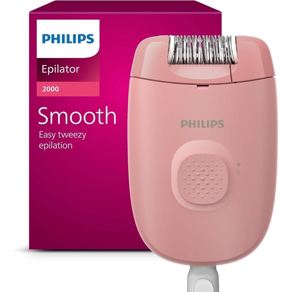 Epilador Philips Série 2000, Epilador de Pernas com Fio, Dispositivo de Epilação Especial para Mulheres, Modelo BRE229/0