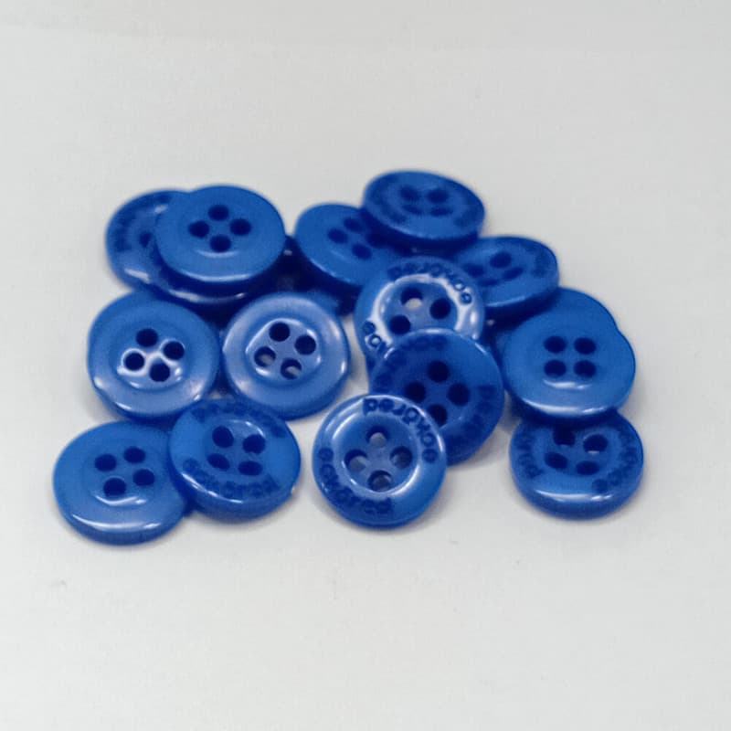 Botões Azul Jeans 10mm 4 Furos Fosco 50Un 100Un 200Un Confecção  Artesanatos Camisas Casaco Botão 44940