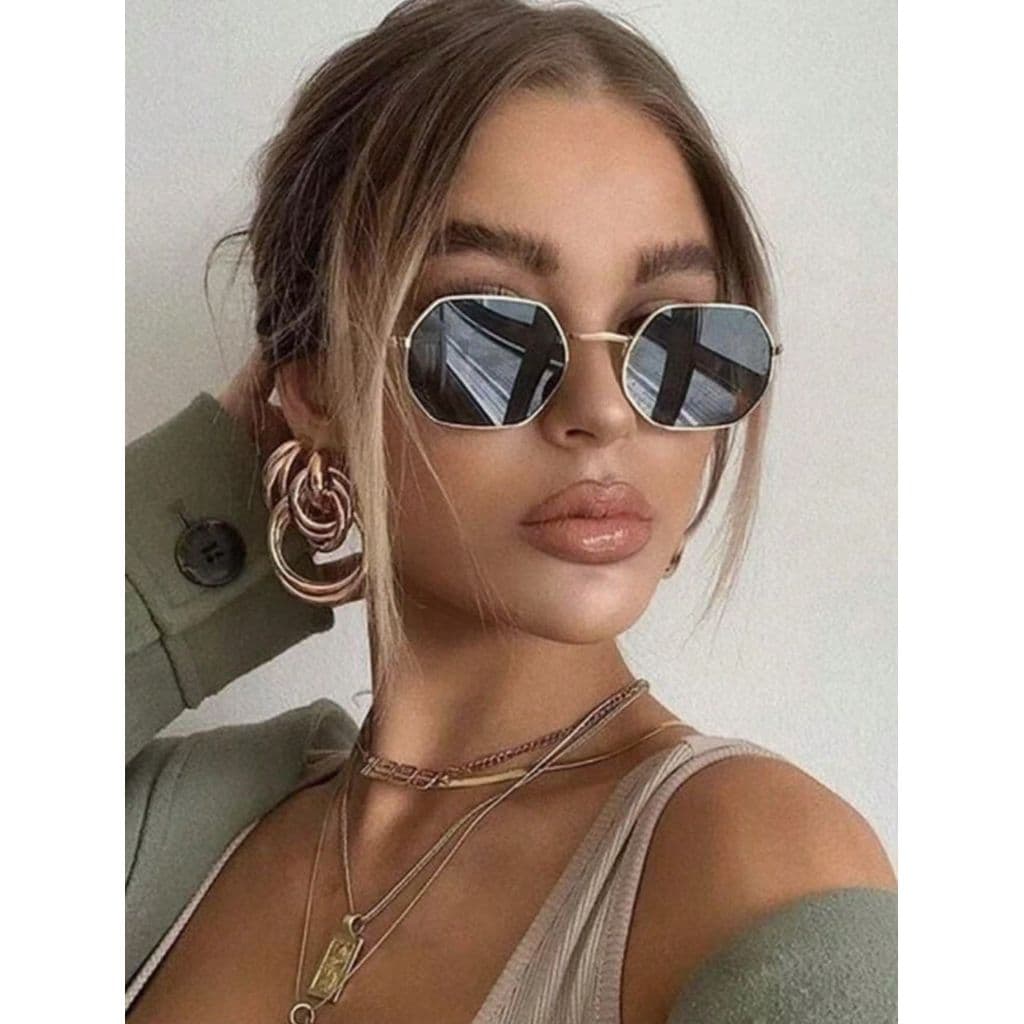 Novos óculos de sol de metal