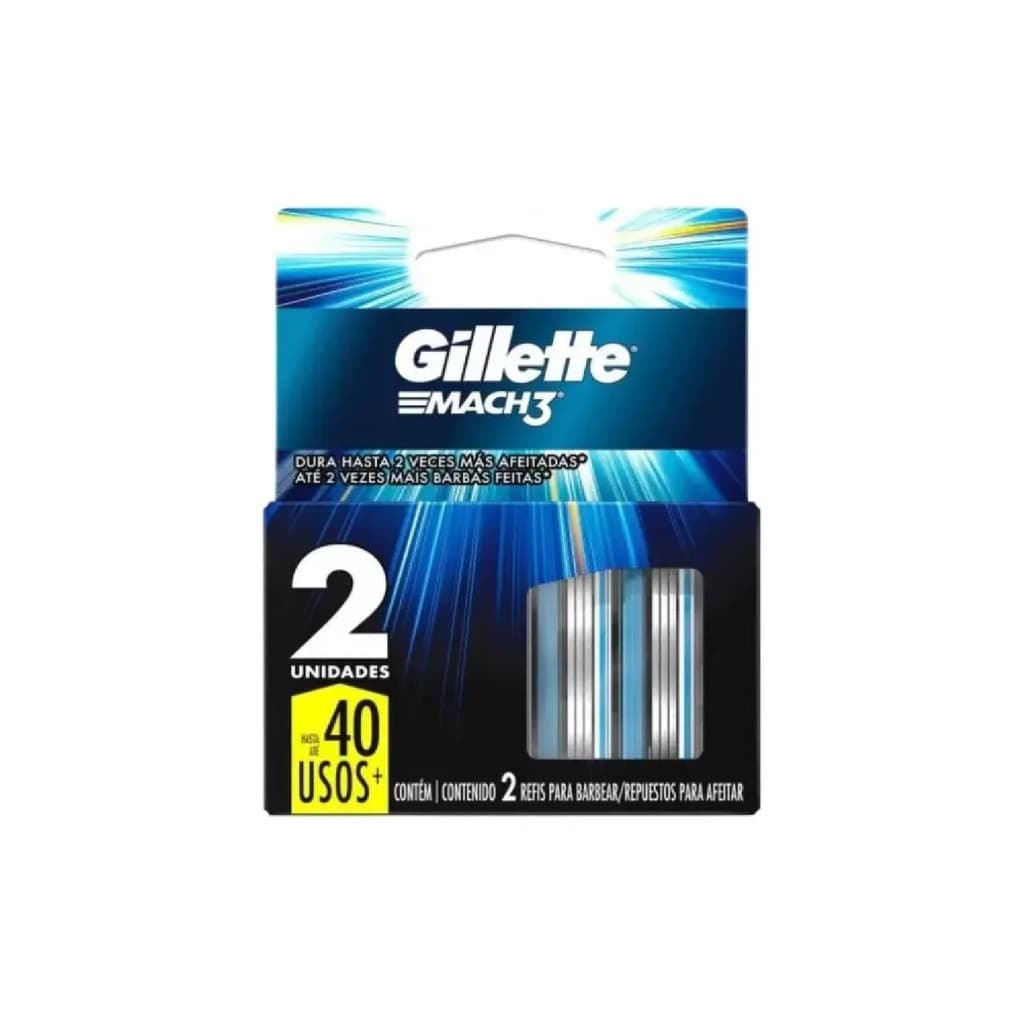 Carga Para Lâmina De Barbear Gillette Mach 3 2 U