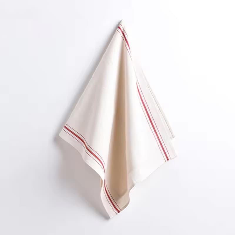 Estilo Retro vermelho listrado algodão cru guardanapo pano cozimento pão capa pano puro algodão cozinha pano toalha de c
