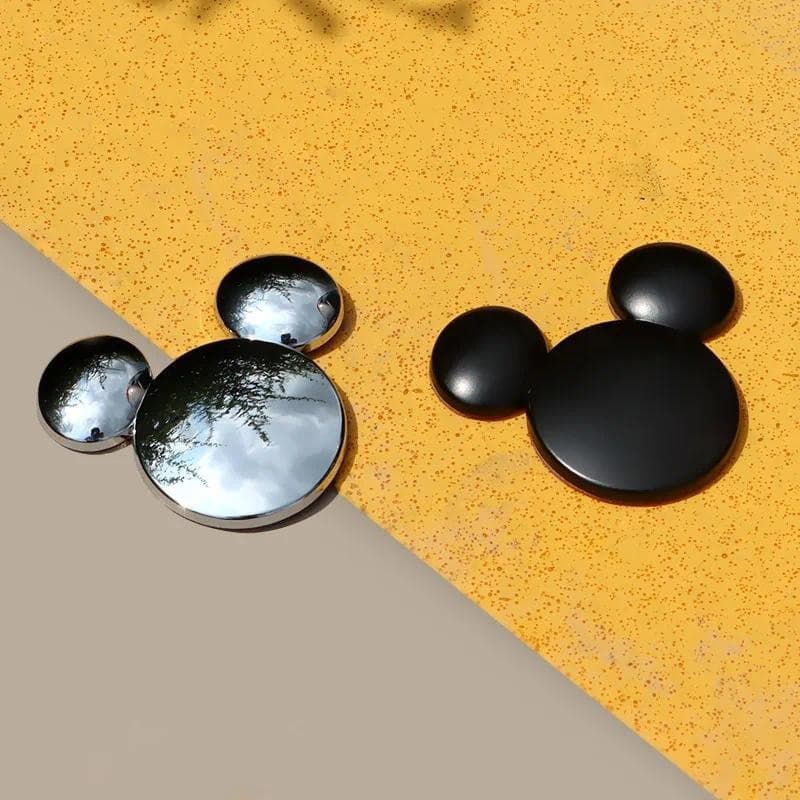 Metal Divertido Carro Pára-Choques Adesivo 3d Tridimensional Mickey Personalidade Criativa Bonito Logotipo De Capa De Ri