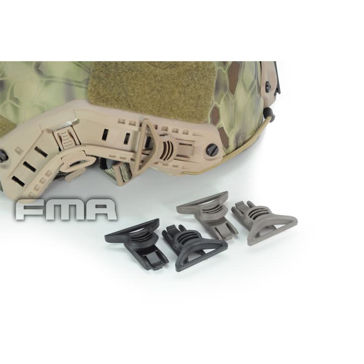 Acessórios para capacete FMA clipe giratório giratório DE 36 mm em BK/FG/DE TB312