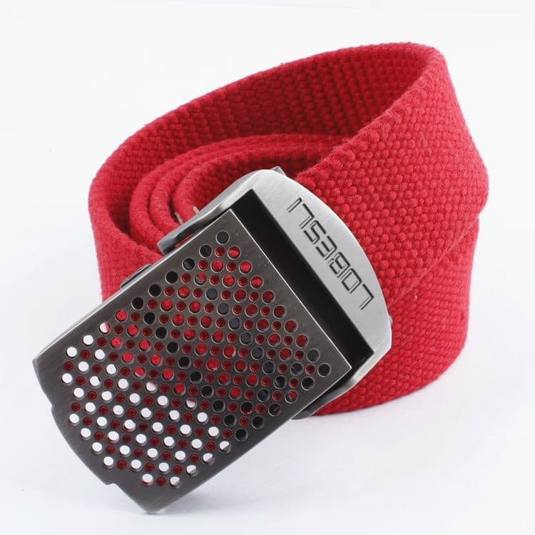 Oco novo estilo cinto de lona masculino na moda juventude moda fivela automática cinto Casual fabricante pronto estoque