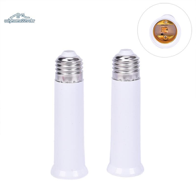 adyhome22vv E27 A E27 Alongar Conversor De Base De Lâmpada LED Extensor Luz Soquete br