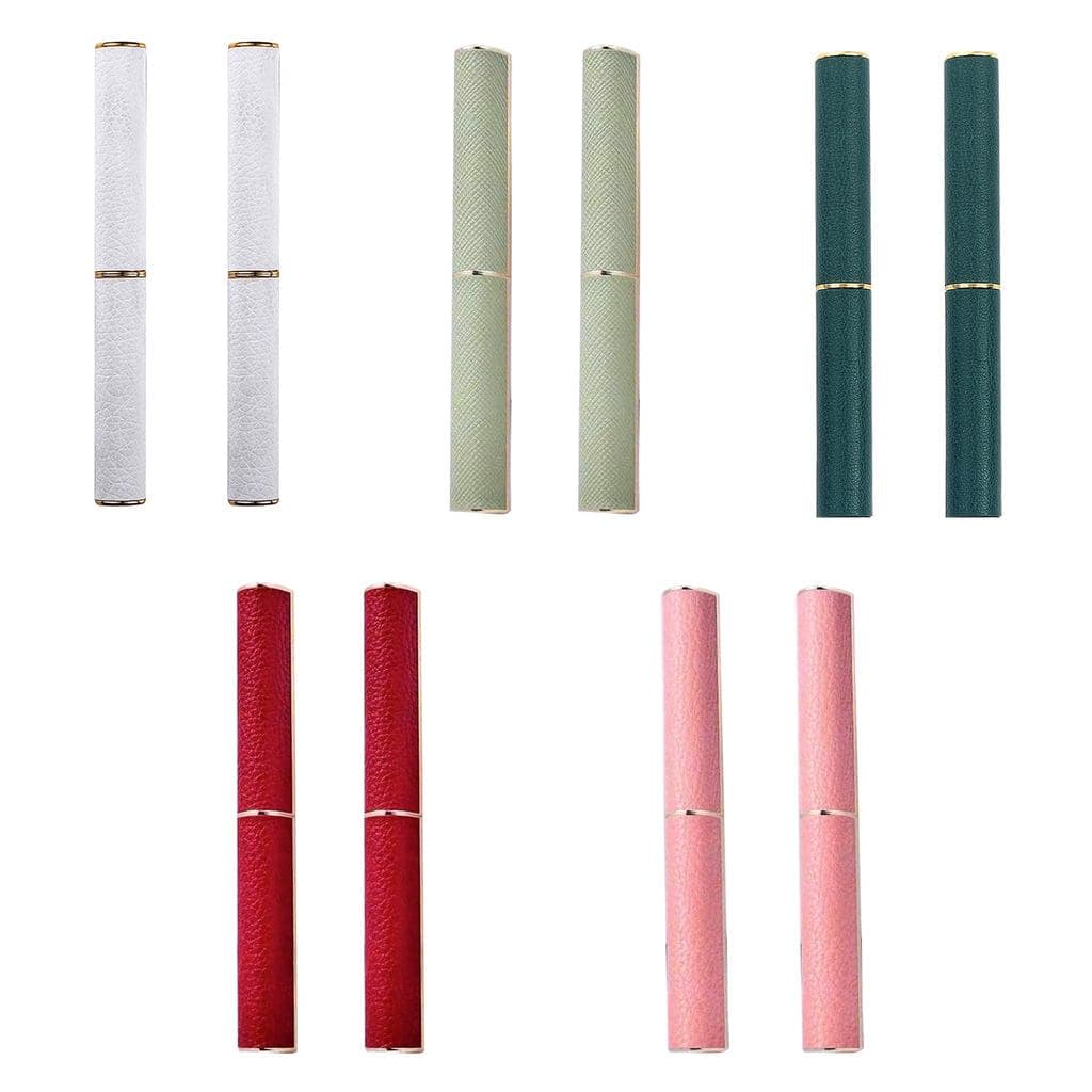 HAMILO Lip Case Recipiente para batom Tubo de recarga Estojo para batom labial 5 cores Conjunto de 10 peças