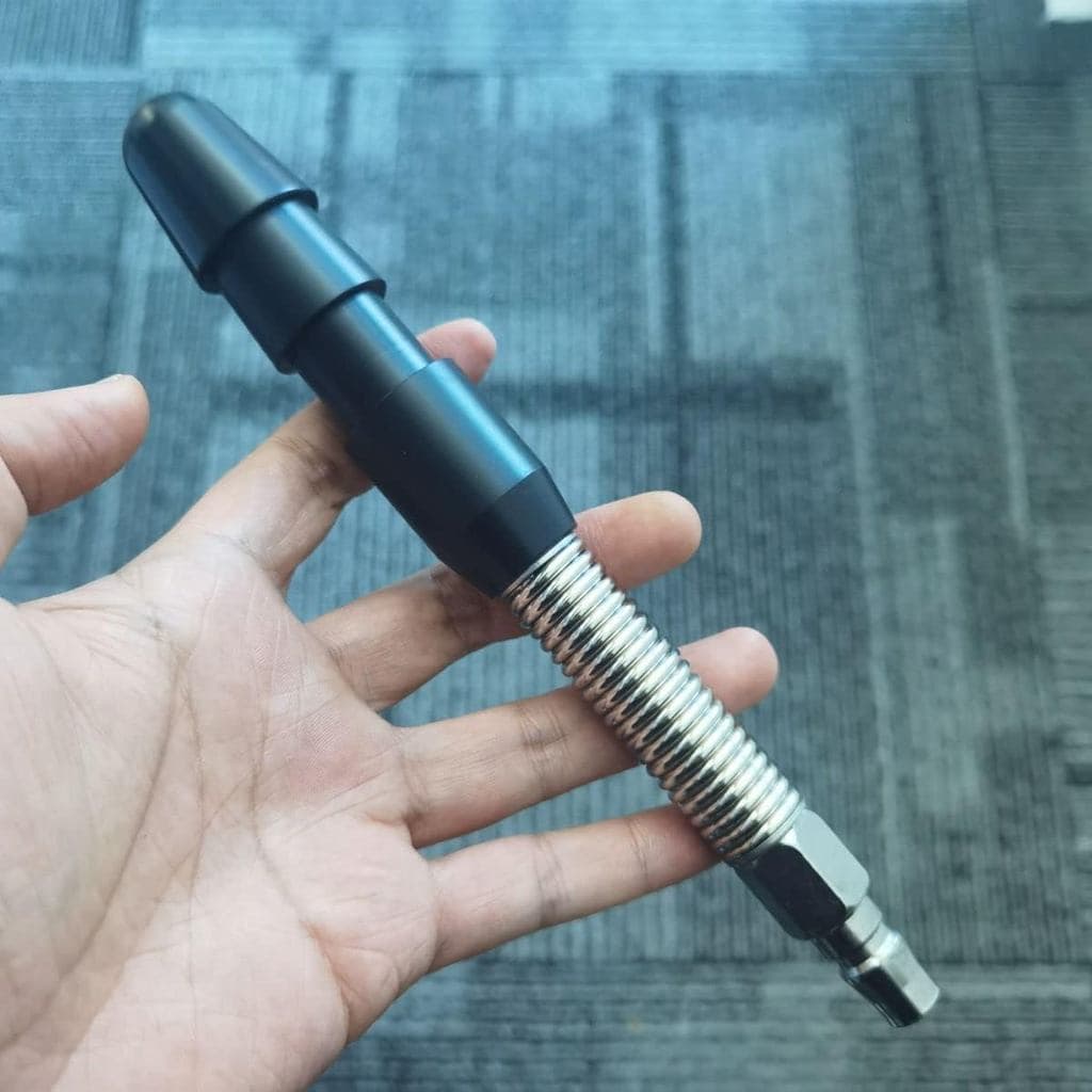 Conector de Extensão Flexível com Mola Vac-u-lock Preto com Adaptador de Dispositivo Rápido