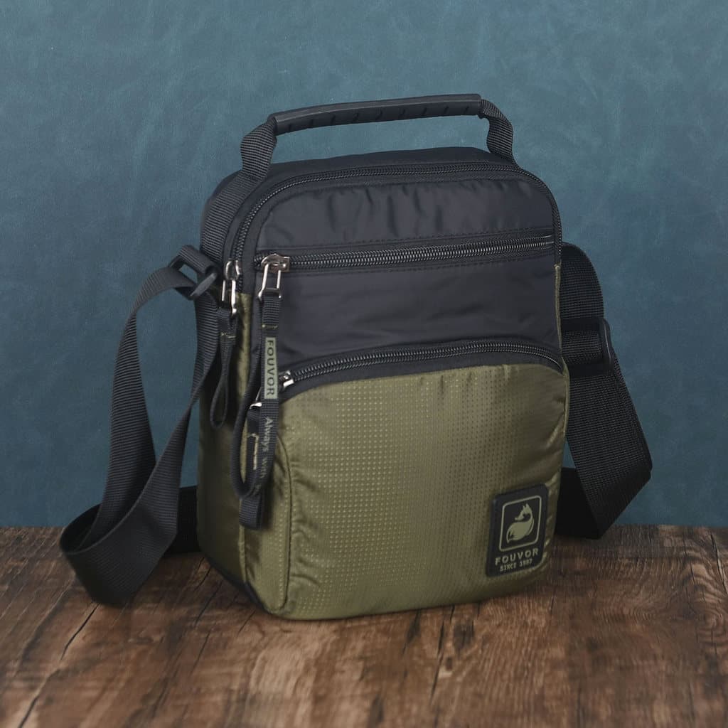 Firefox moda masculina diária Commuter All-Match bolsa leve à prova dwaterproof água pano ombro saco do mensageiro versã