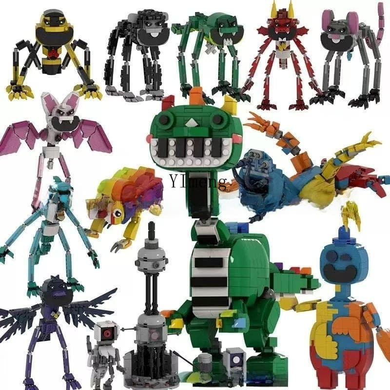 catnap poppy playtime 4 gato leão dinossauro modelo decoração Crianças brinquedos educativos Tijolo Compatible LEGO