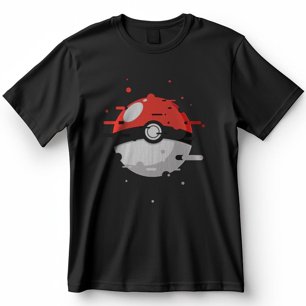 Camiseta Pokémon Pokébola Minimalista Jogo Anime Blusa Camisa 100% Algodão