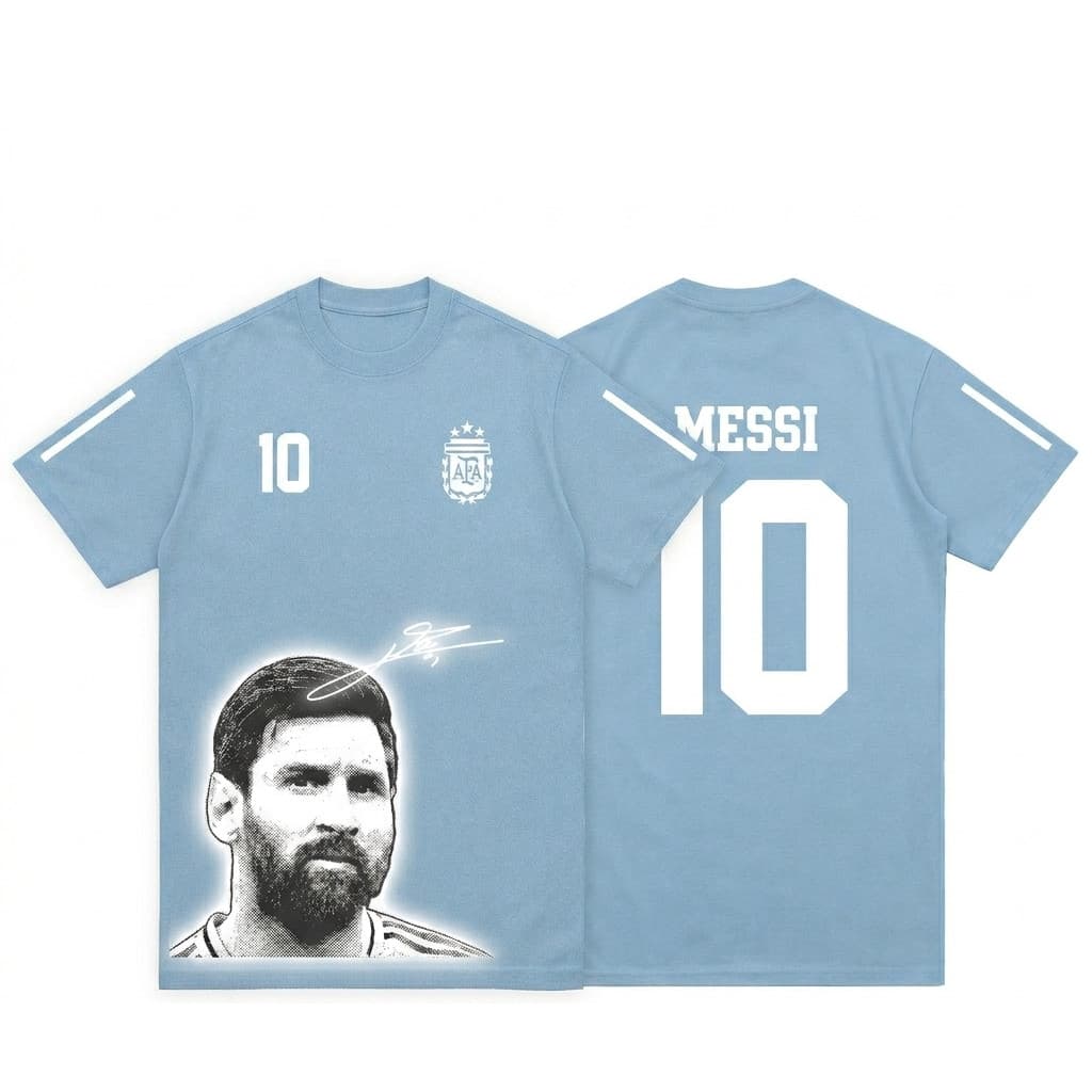 *CAMISETA Camiseta 10 Adulta  Estampa Argentina Fã Lionel Exclusiva