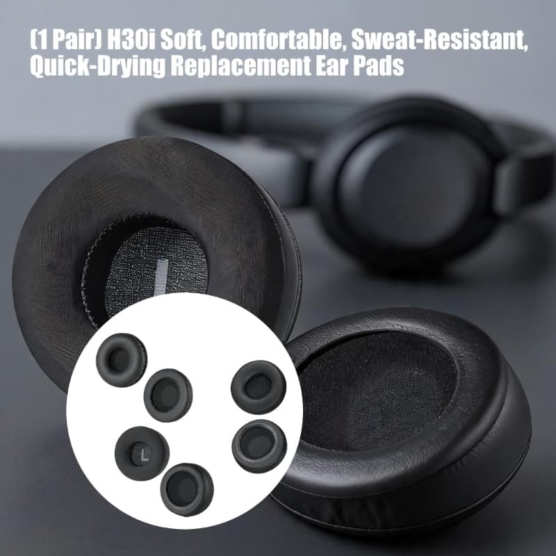 Yoo Substituição De Couro Do Plutônio Proteína Gel Tipo Earpads Almofada Para H30I Fones De Ouvido Almofadas Earmuffs Ca