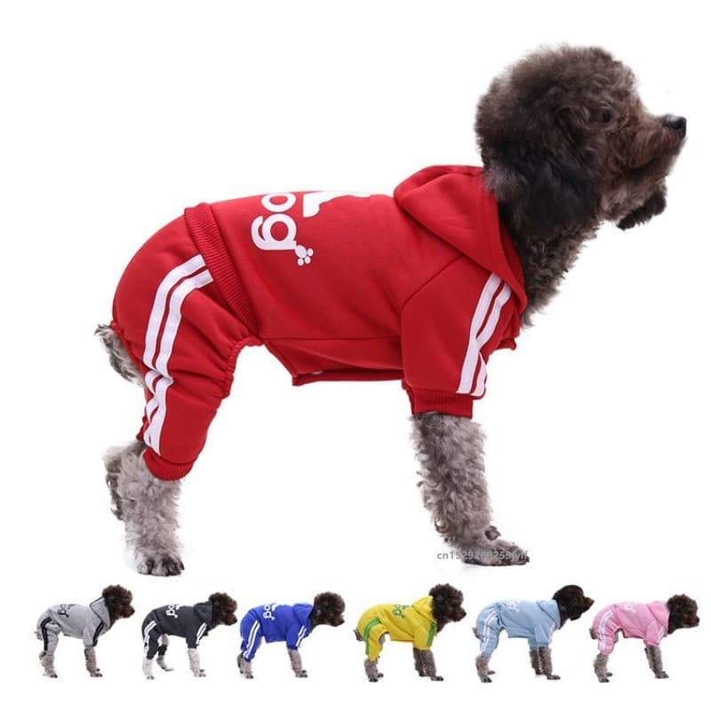 Macacão De Cachorro Quente Filhote Roupas Para Animais De Estimação Moletom Com Capuz Yorkie Buldogue Francês Casaco Jaq