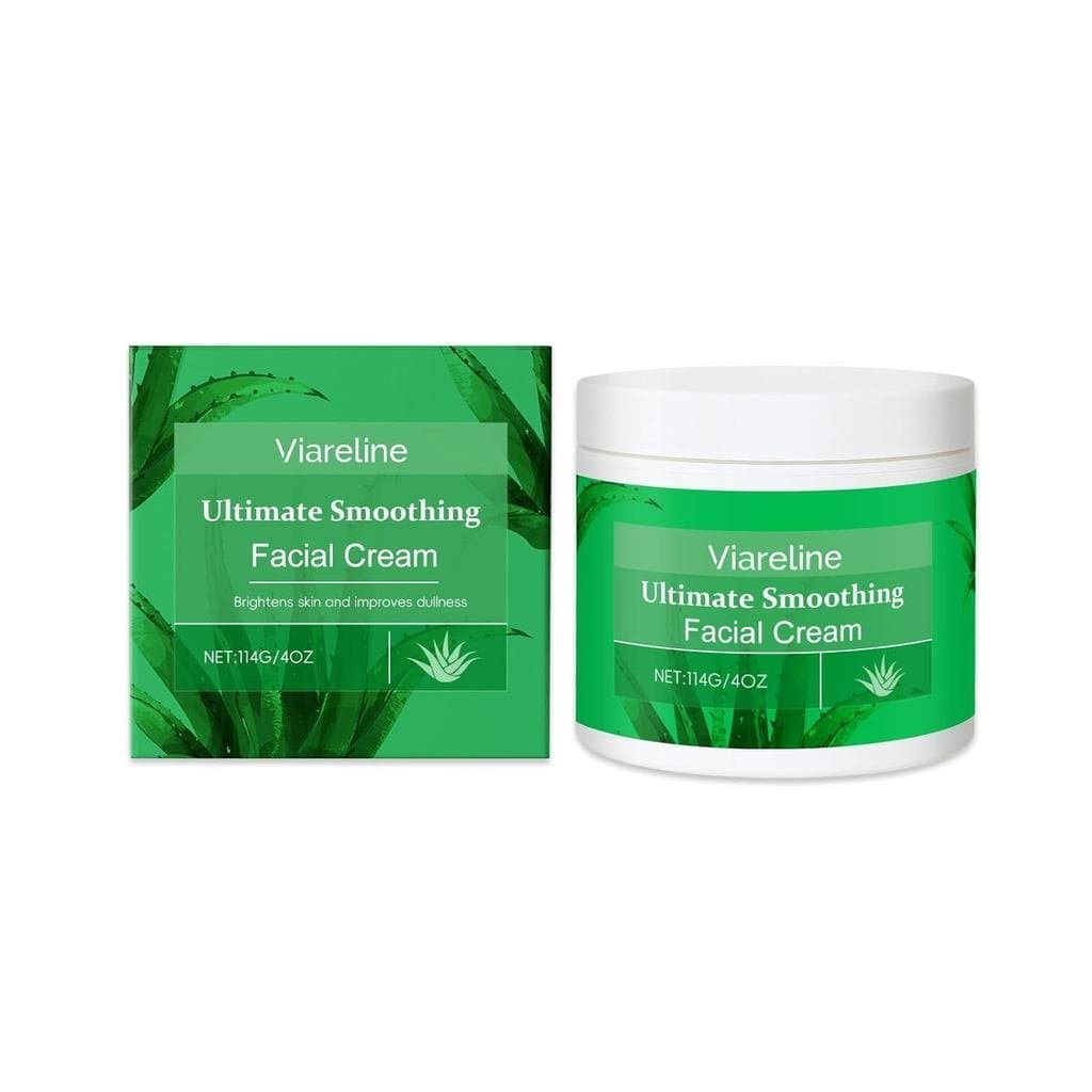 Creme Facial Ultra Suavizante com Aloe Vera, Óleo de Coco e Glicerina, Hidratante e Iluminador, 4 oz