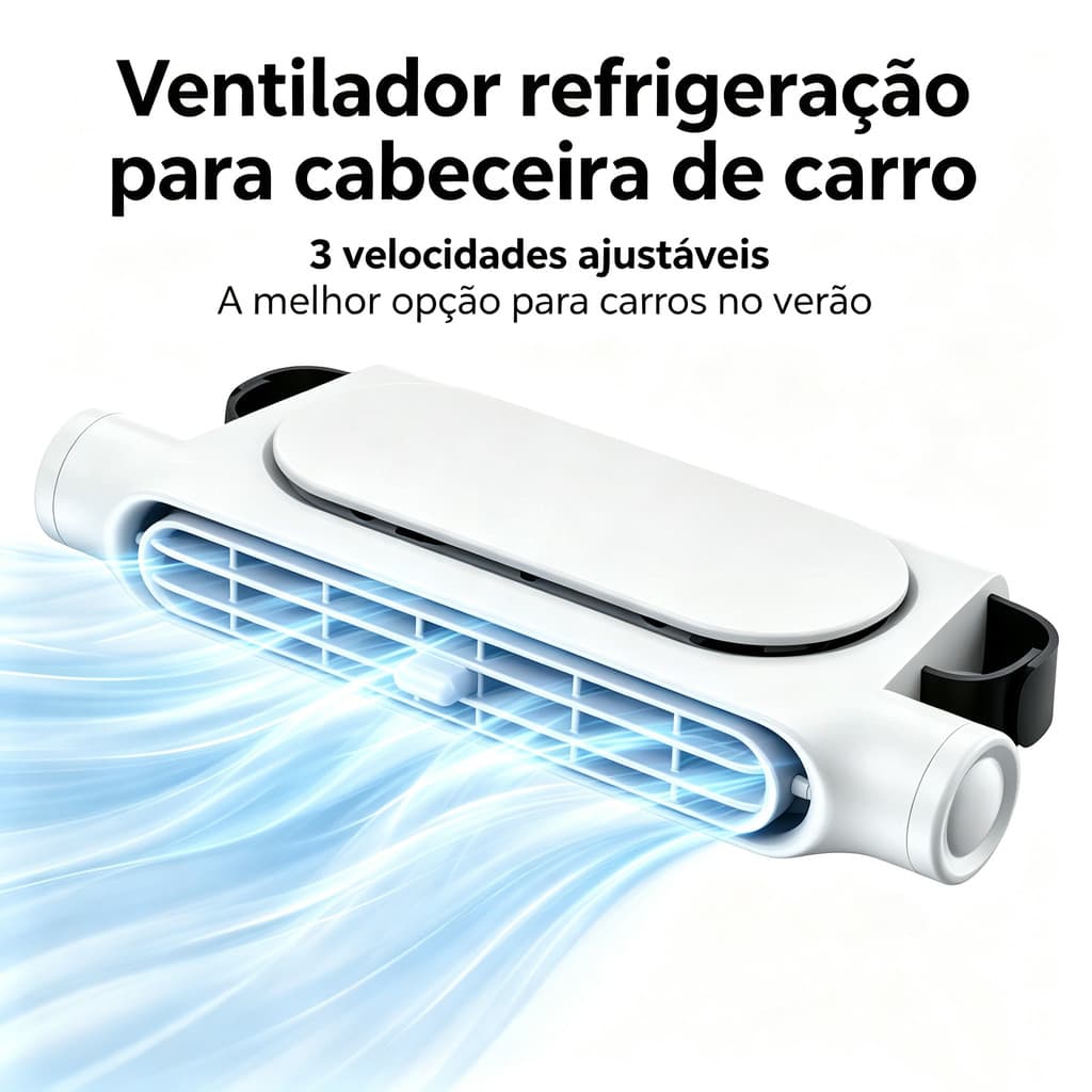 Ventilador de assento traseiro do carro USB Plug-In Twin Turbo tom de luz ventilação sem folhas ventilador elétrico do c