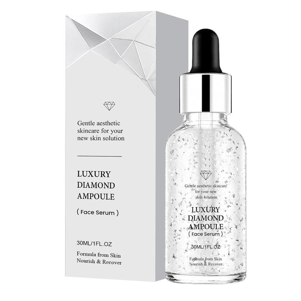 Sérum Facial de Luxo com Diamante, Sérum Nutritivo para Hidratação, Antirrugas, Suaviza e Melhora a Elasticidade, Cuidad