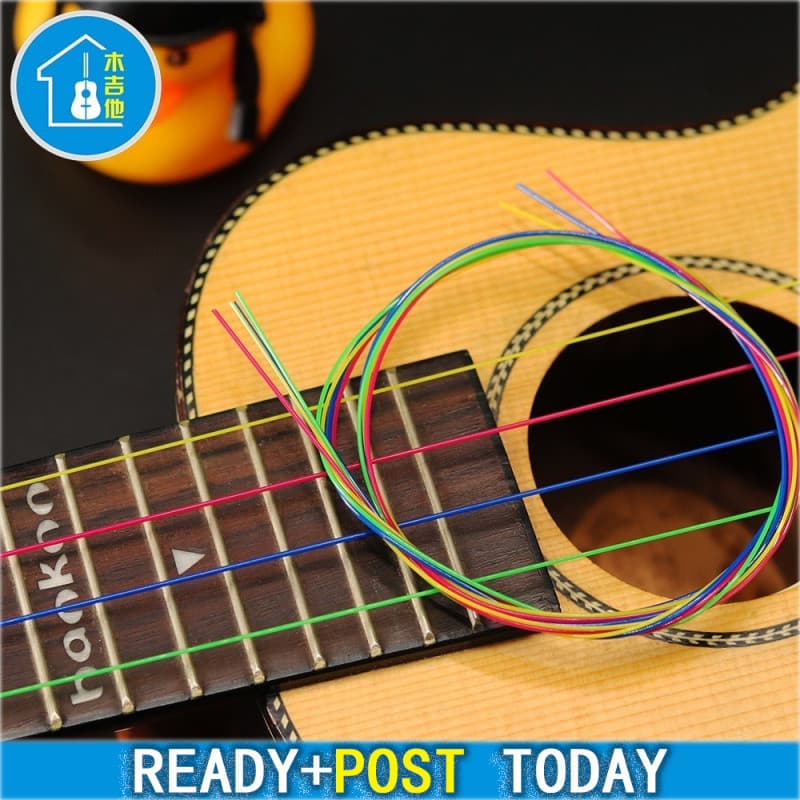 ukulele 4 Cordas De Arco-Íris Coloridas Instrumento musical nylon