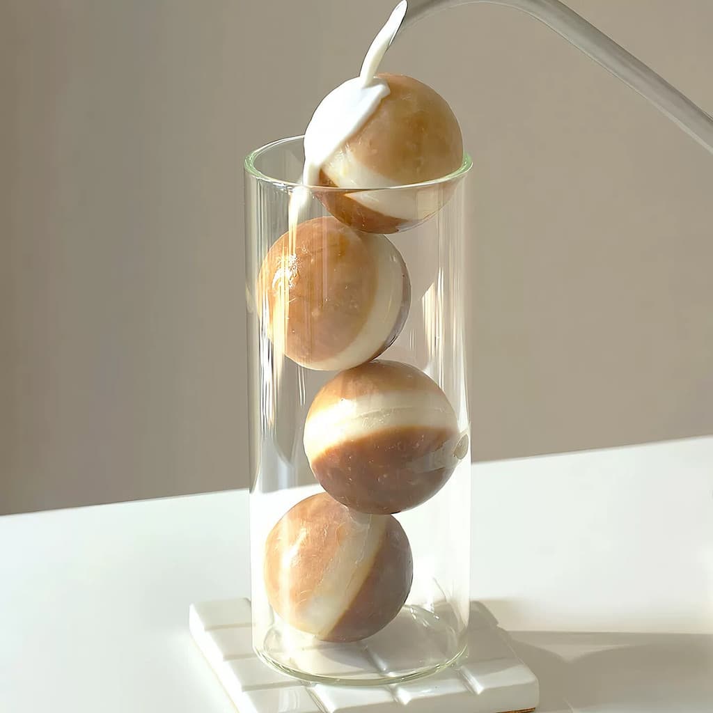 Molde de bola de gelo fabricante de gelo uísque grande bola de gelo doméstico leite chá refrigerante cubo de gelo Silico