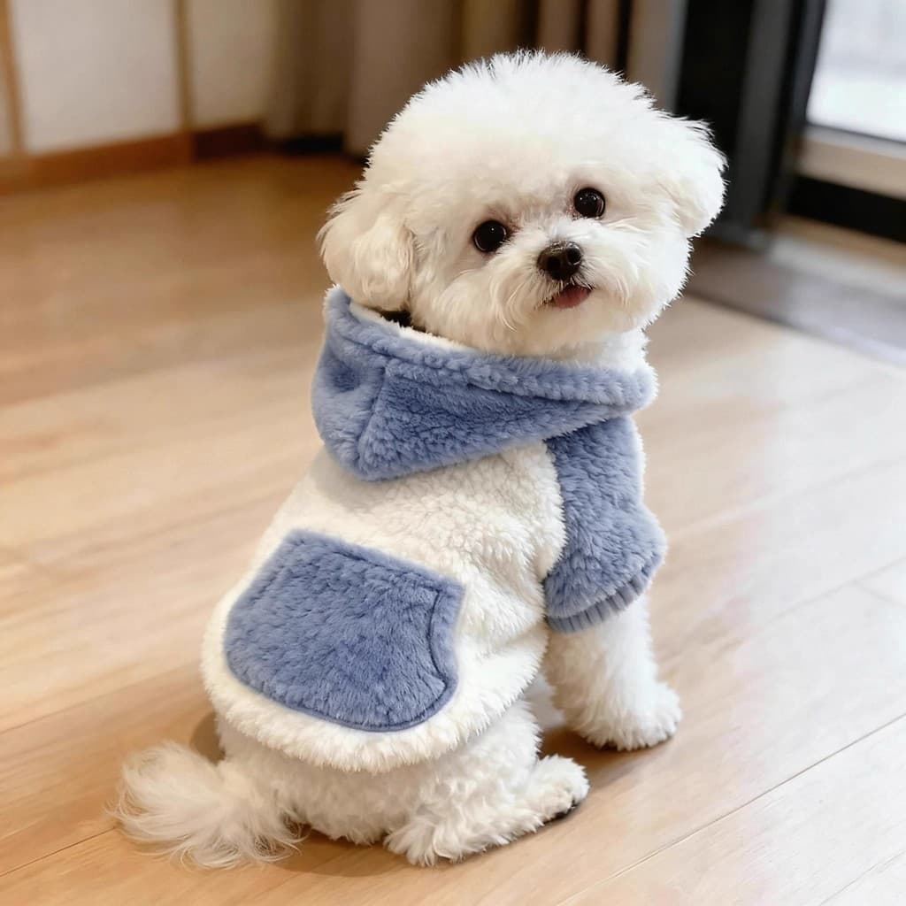 Roupas para cães outono inverno quente moletom com capuz tração Teddy Bichon Pomeranian cães pequenos gatos casaco de al