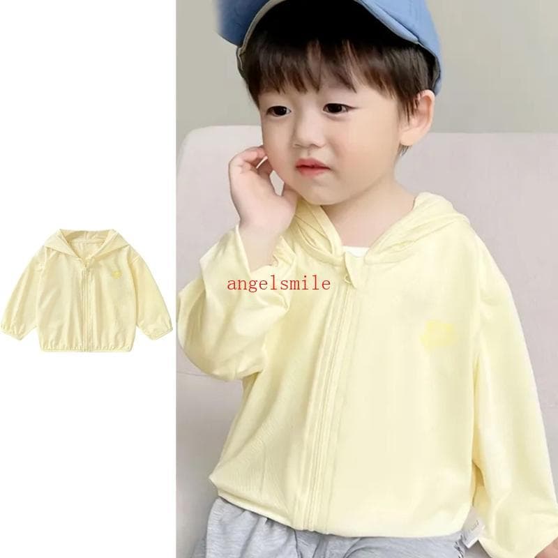 UPF50+ Sun Protection Kids Jacket Lightweight Breathable Coat for Outdoor Fun