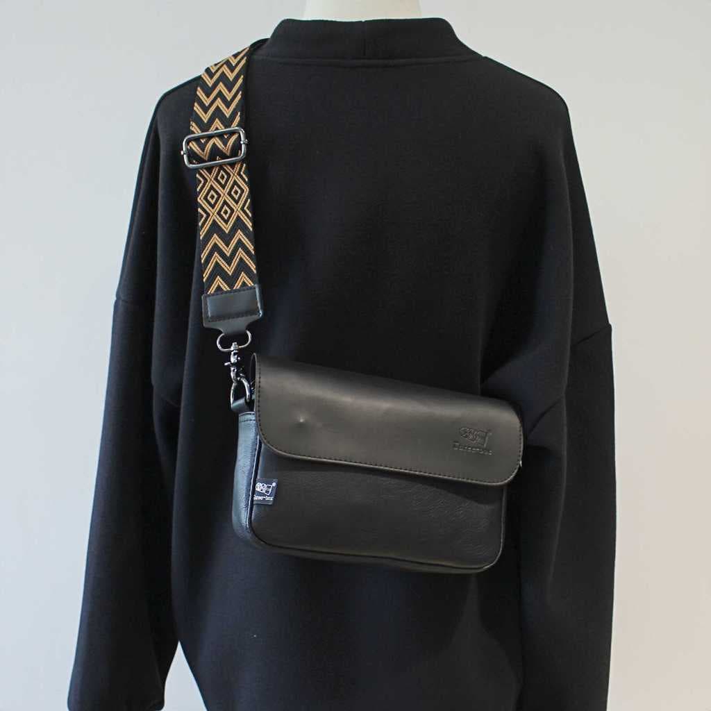 Bolsa de palha-caixa na moda saco do mensageiro Street Wear bolsa de ombro masculina Casual fita Diagonal masculino femi
