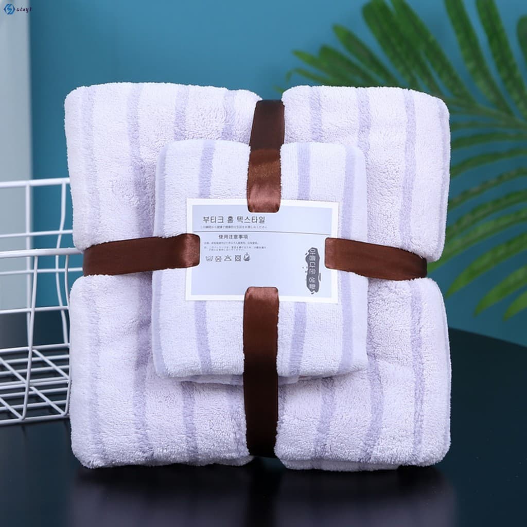 Toalha De Banho De Veludo Coral Espessada-Macia De Secagem Rápida Para Banheiro , Casa , Hotel