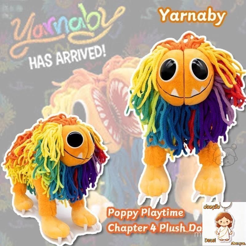 Poppy Playtime 4 Wireaby Lion Anime PlushHorror Jogo Periferia Cuddle Toy hotedsbr