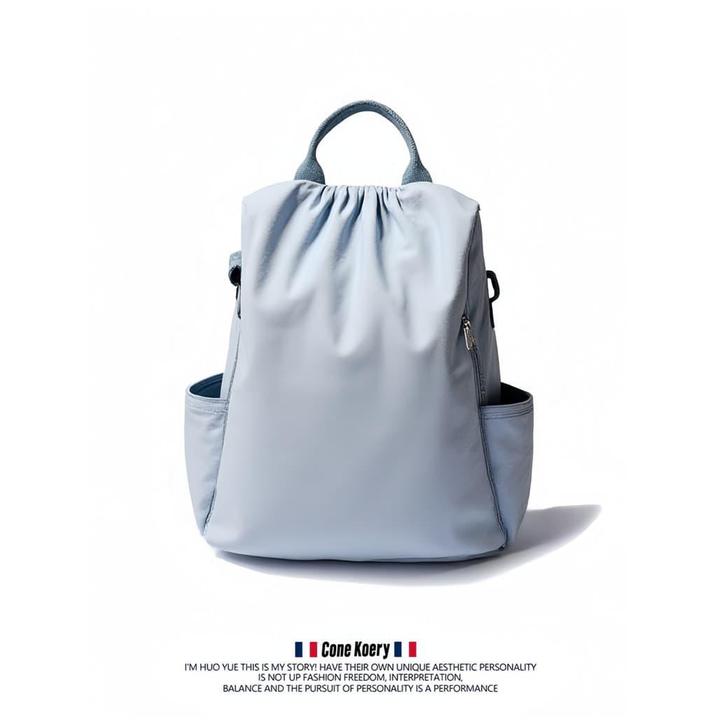 França 2026 novo estilo na moda mochila leve náilon lona mochila de viagem lazer All-Match viagem ao ar livre mochila