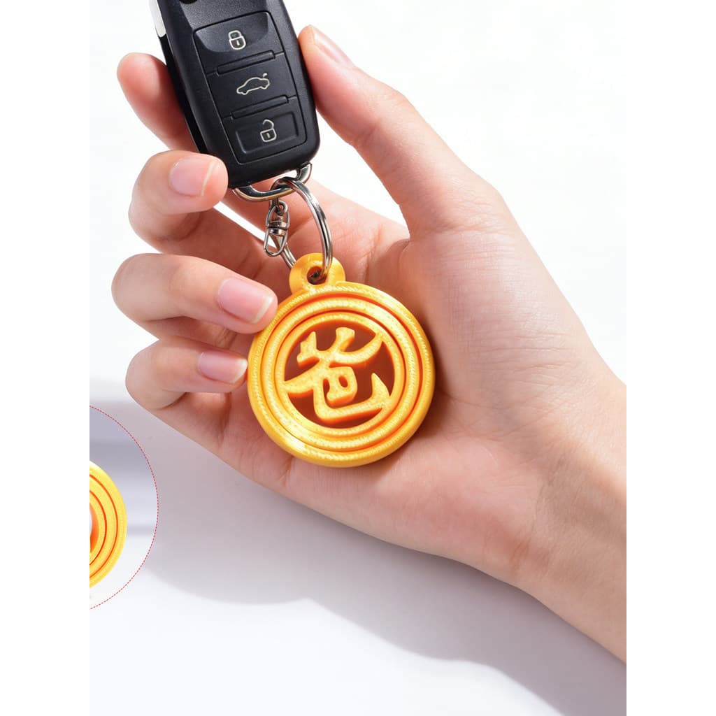 Cão se tornar pai chaveiro texto criativo impressão 3D pingente complicado bom irmão cão pai saco ornamentos para bons a