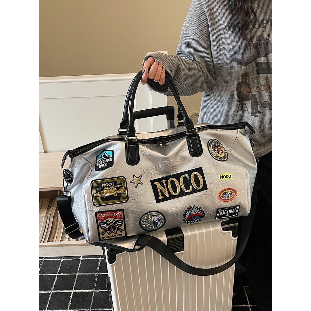 Bolsa de viagem para uso de rua feminina, bolsa de bagagem de grande capacidade, masculina, curta distância, viagem de n