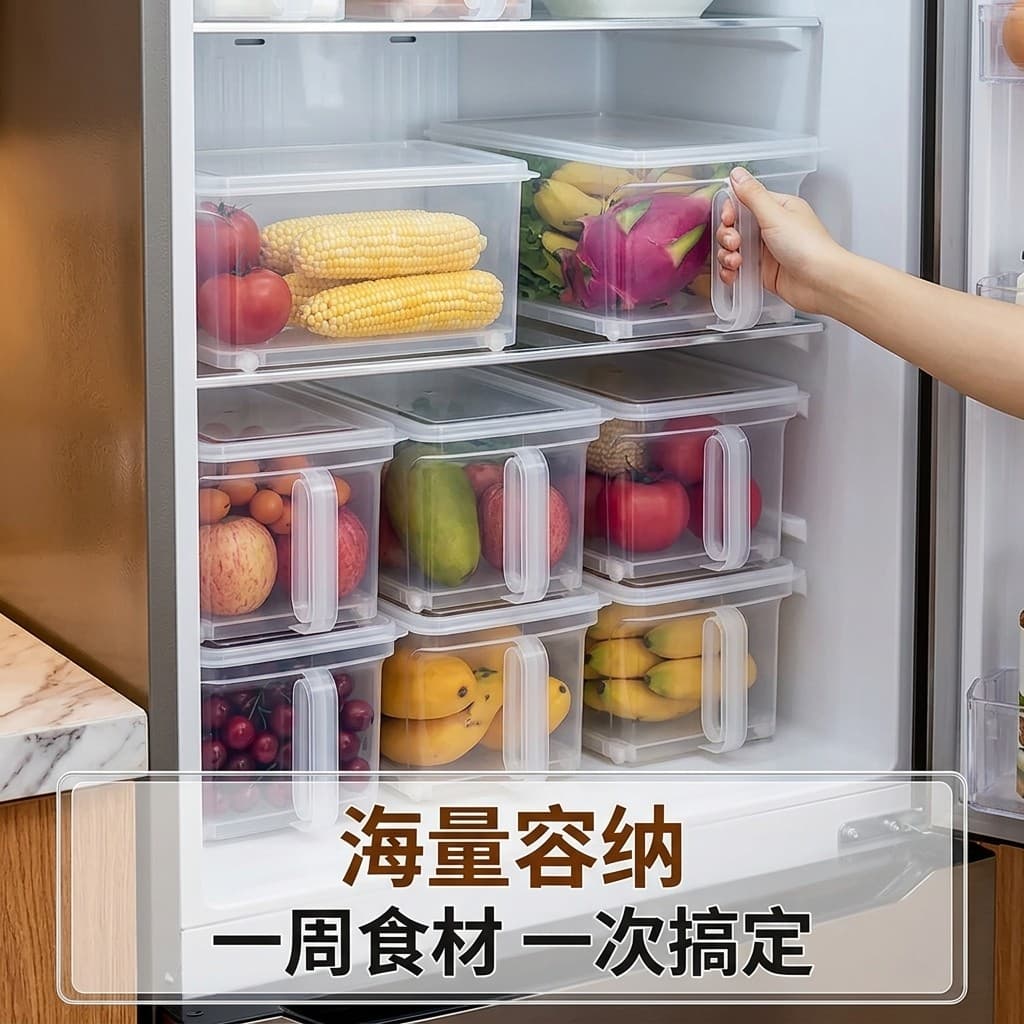 Frasco de tempero selado estilo japonês com alça, caixa de preservação de alimentos, produtos de frutas secas com tampa,