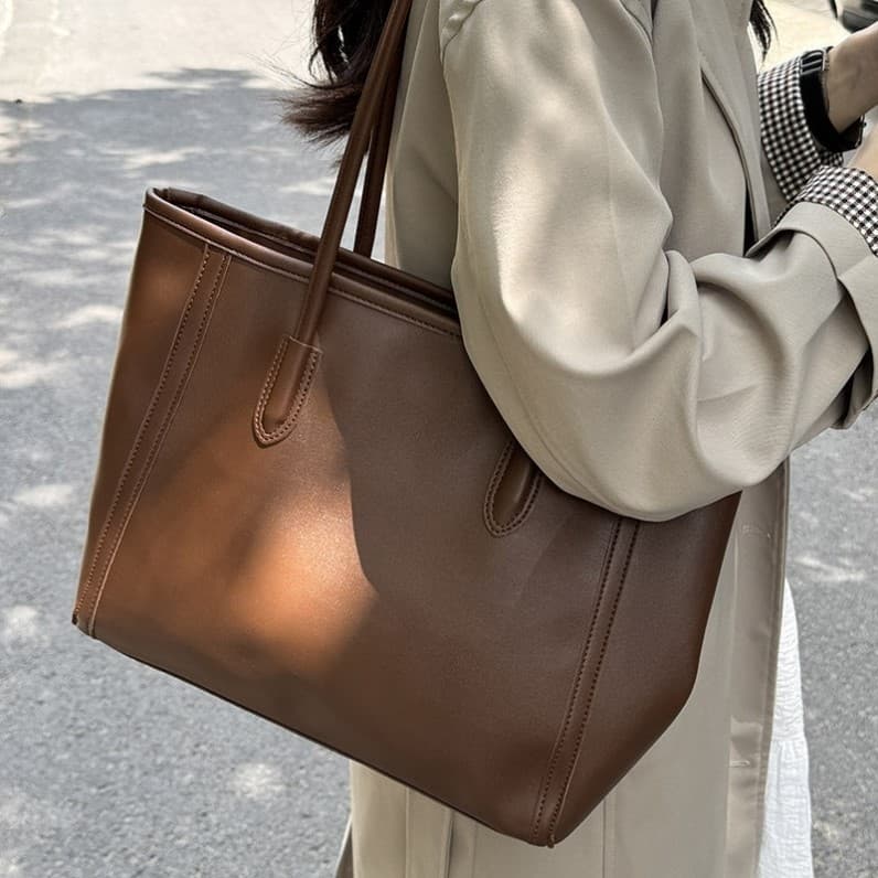 Commuter sacola Retro saco de grande capacidade 2025 novo estilo outono inverno versão coreana moda All-Match um ombro