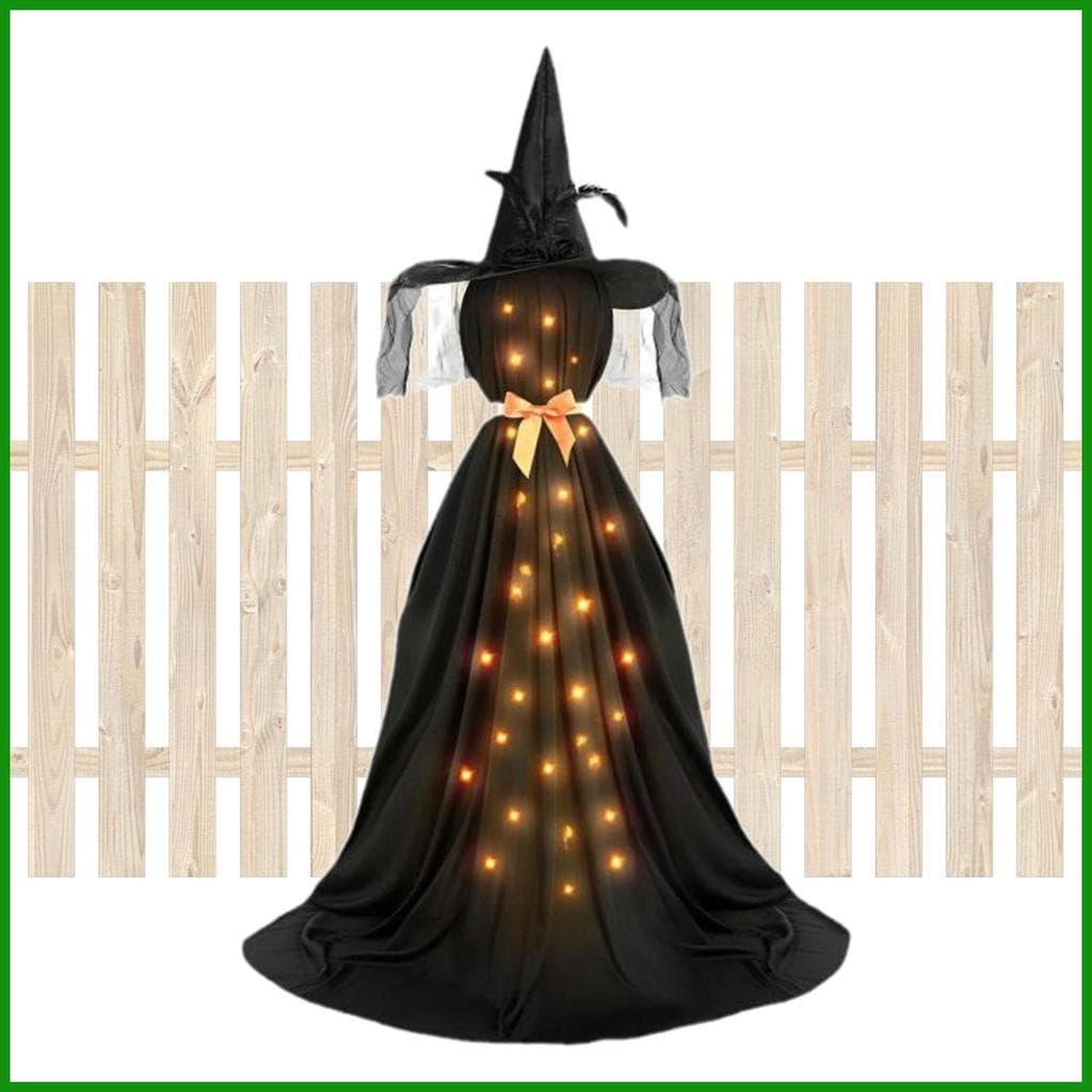 Bruxa Decorações De Halloween Jardim Gótico Iluminar Decoração Figura Luz Para Casa Assombrada Interior tongmy