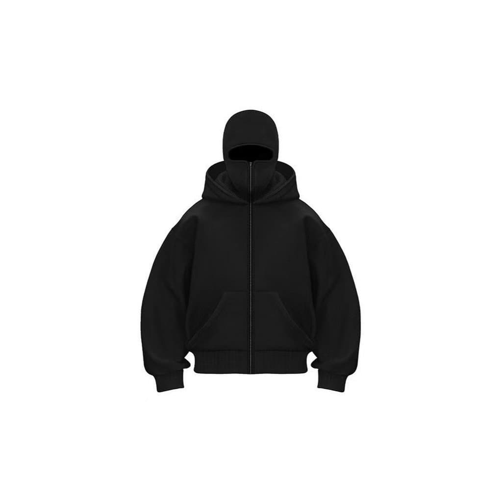 Cross-Border Street Wear escovado mascarado Design exclusivo moletom com capuz outono inverno novo estilo masculino femi