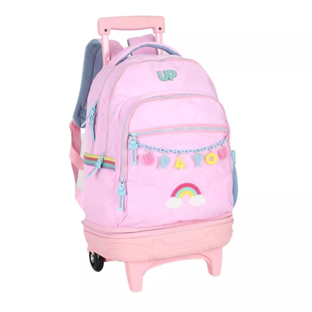 Mochila de Rodinhas UP4YOU Escolar Feminina 28L